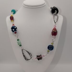 Handmade Lampwork Colorful Beaded Necklace